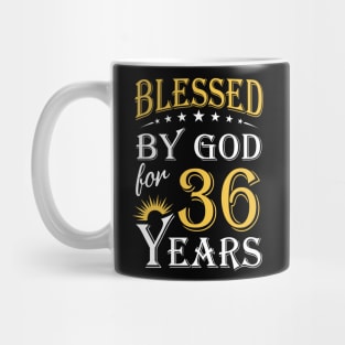 Blessed By God For 35 Years 35th Birthday Mug